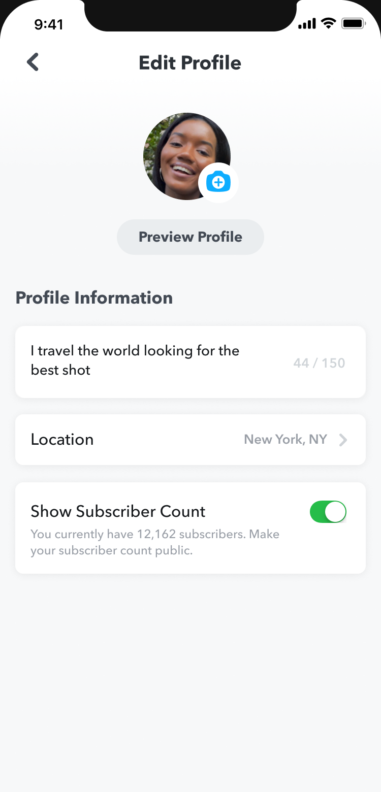 Public Profile Features