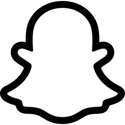 Snapchat Logo Zwart Wit